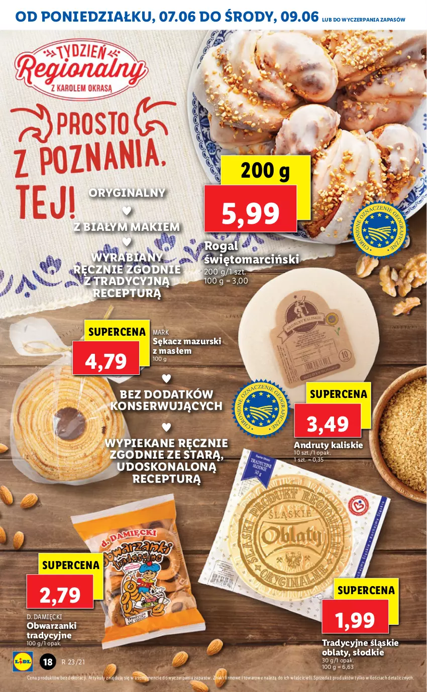 Gazetka promocyjna Lidl - GAZETKA - ważna 07.06 do 09.06.2021 - strona 18 - produkty: Gin, Rogal, Sękacz, Ser