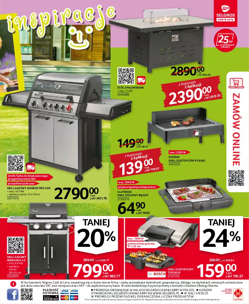 Gazetka promocyjna Selgros - Oferta przemysłowa - ważna 19.05 do 01.06.2022 - strona 3 - produkty: Fa, Gra, Grill, Grill gazowy, LG, Pokrywa, Sok, Stół