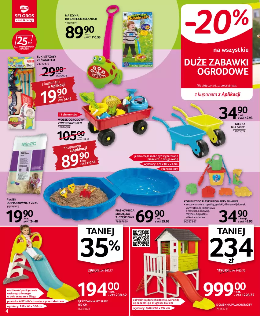 Gazetka promocyjna Selgros - Oferta przemysłowa - ważna 19.05 do 01.06.2022 - strona 4 - produkty: Dzieci, Foremki, Gra, Młynek, Mus, Sitko, Szyna, Wózek, Wywrotka