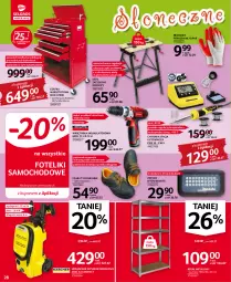 Gazetka promocyjna Selgros - Oferta przemysłowa - Gazetka - ważna od 01.06 do 01.06.2022 - strona 28 - produkty: Sok, Koc, Buty, Stół, Makita, Tarka, Regał, Szafka, Wkręt, Rękawice, Fotelik, Wkrętarka, Półbuty, Fotel, Regał metalowy, Akumulator