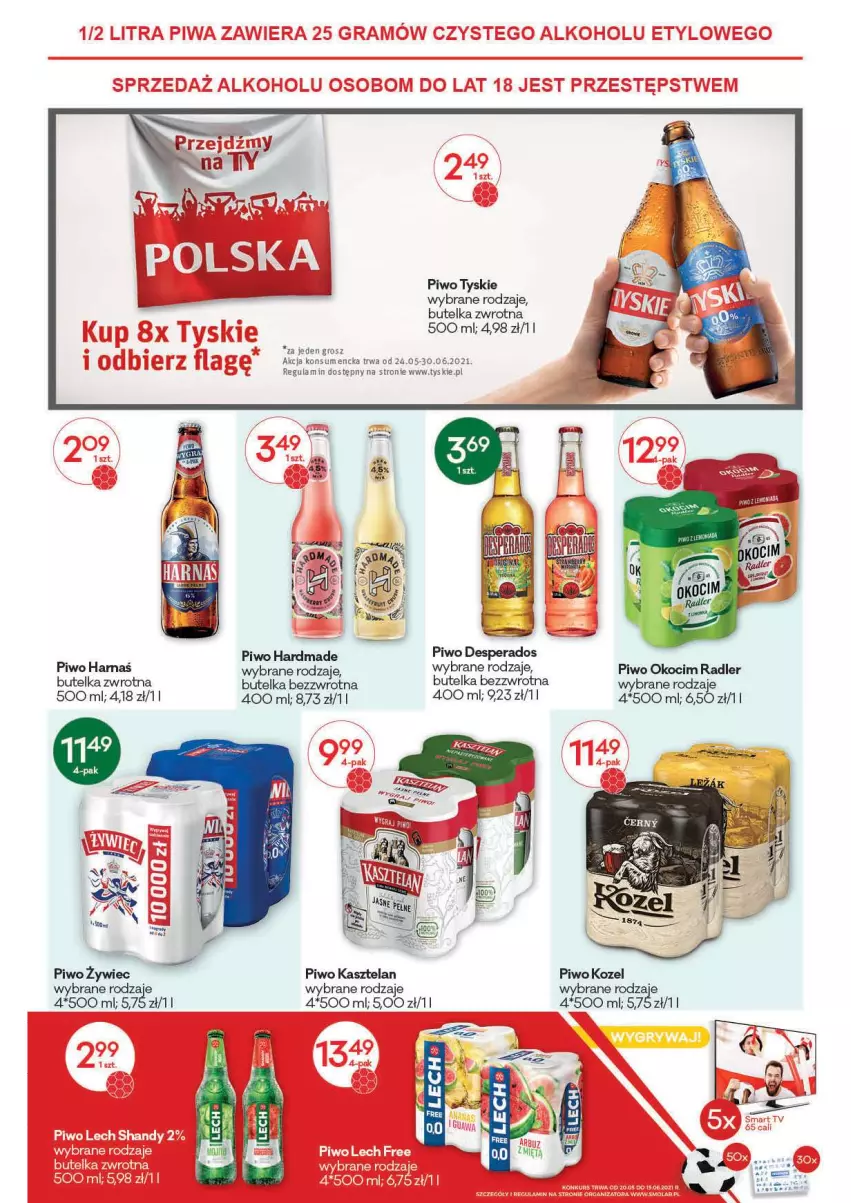 Gazetka promocyjna Groszek - ważna 04.06 do 15.06.2021 - strona 11 - produkty: Desperados, Hama, Kasztelan, Koc, Kozel, Okocim, Piwo, Radler, Tyskie