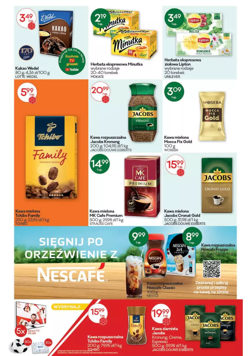 Gazetka promocyjna Groszek - ważna 04.06 do 15.06.2021 - strona 8 - produkty: Fa, Herbata, Jacobs, Kakao, Kawa, Kawa mielona, Kawa rozpuszczalna, Lipton, Mocca Fix Gold, Rum, Tchibo, Tchibo Family, Woseba