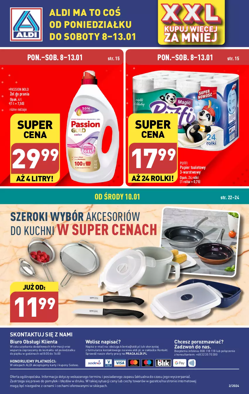 Gazetka promocyjna Aldi - Pełna oferta - ważna 08.01 do 13.01.2024 - strona 32 - produkty: Biuro, O nas, Papier, Papier toaletowy, Por, Puf, Rolki