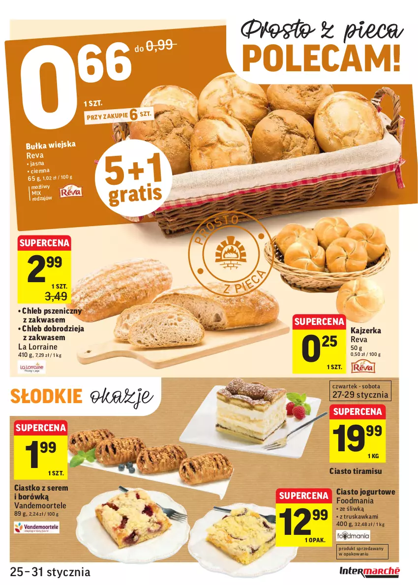 Gazetka promocyjna Intermarche - Gazetka promocyjna - ważna 25.01 do 31.01.2022 - strona 17 - produkty: Bułka, Chleb, Jogurt, Kajzerka, Piec, Ser