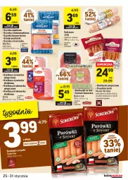 Gazetka promocyjna Intermarche - Gazetka promocyjna - Gazetka - ważna od 31.01 do 31.01.2022 - strona 11 - produkty: Kurczak, Sok, Ser, Kiełbasa krakowska, Parówki, Madej Wróbel, Salceson, Kiełbaski pieprzowe, Szynka konserwowa, Duda, Szynka, Pieprz, Morliny, Frankfurterki, Kiełbasa