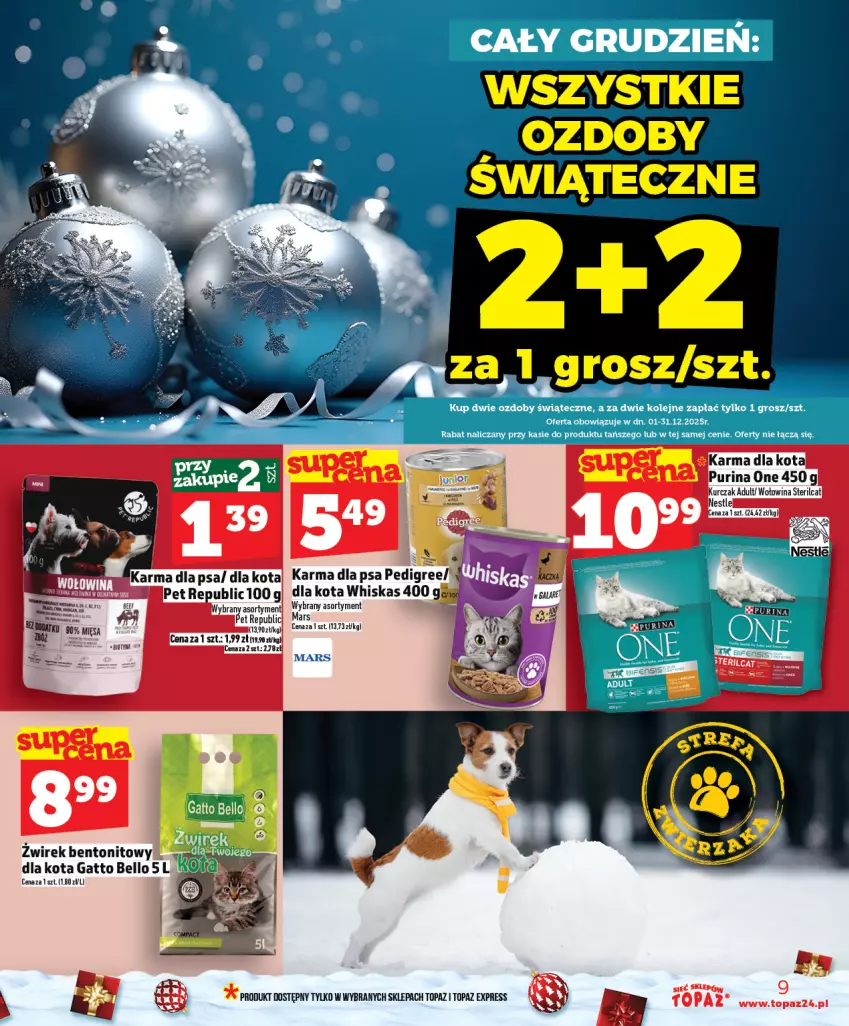 Gazetka promocyjna Topaz - Gazetka - ważna 04.12 do 10.12.2025 - strona 9 - produkty: Bell, Mars, Top