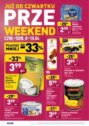 Gazetka promocyjna Aldi - ALE! CENA w ALDI - Gazetka - ważna od 10.04 do 10.04.2021 - strona 22 - produkty: Sos, Ryż, Ananas w plastrach, Ananas, Kawa, Mleczko, Galaretka, Tuńczyk, Gala, Kokos