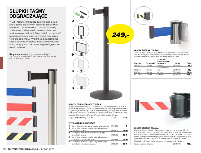 Gazetka promocyjna AJ Produkty - Zima 2021 - ważna 01.01 do 31.03.2021 - strona 202 - produkty: Biuro, Gra, Olej, Piec, Słupek, Sok, Szyny, Telefon, Uchwyty