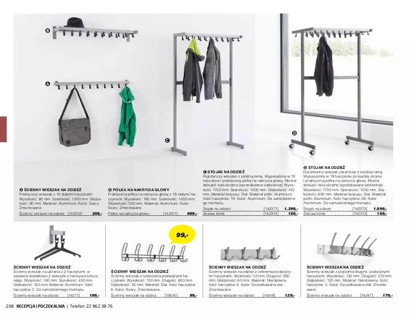 Gazetka promocyjna AJ Produkty - Zima 2021 - ważna 01.01 do 31.03.2021 - strona 208 - produkty: Haczyk, Półka, Sok, Stojak, Telefon, Ubrania, Wieszak