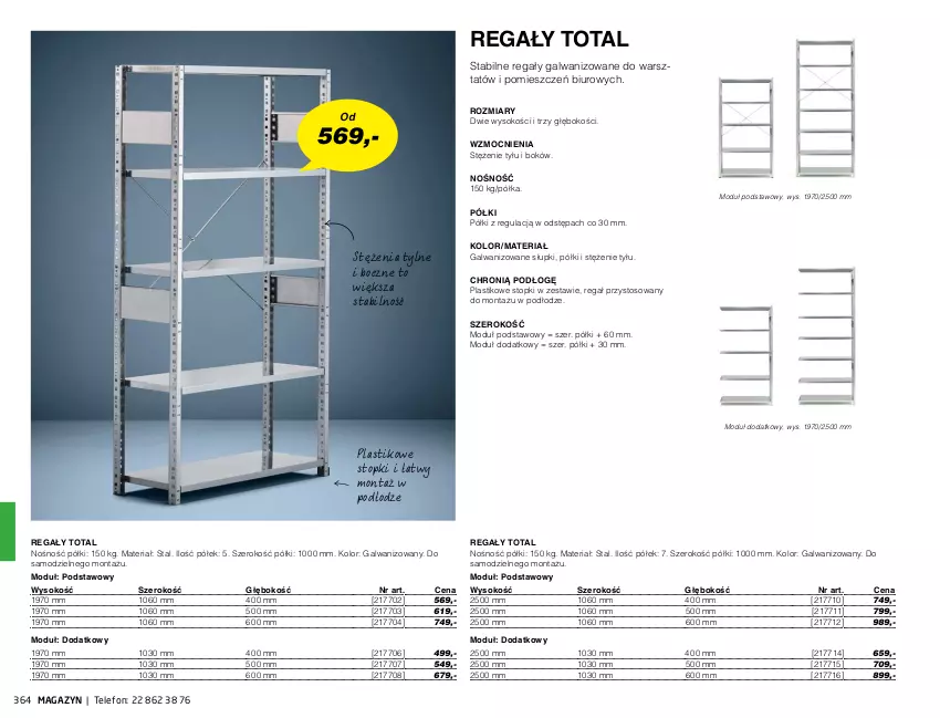 Gazetka promocyjna AJ Produkty - Zima 2021 - ważna 01.01 do 31.03.2021 - strona 364 - produkty: Biuro, Półka, Regał, Sok, Telefon, Top