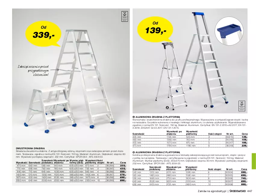 Gazetka promocyjna AJ Produkty - Zima 2021 - ważna 01.01 do 31.03.2021 - strona 447 - produkty: Drabina, Piec, Por, Sok, Top