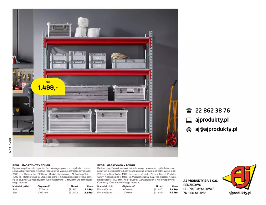 Gazetka promocyjna AJ Produkty - Zima 2021 - ważna 01.01 do 31.03.2021 - strona 476 - produkty: Płyta, Płyta wiórowa, Por, Regał, Sok