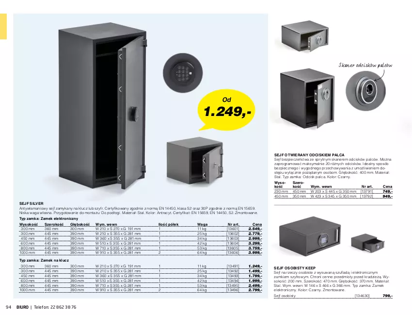 Gazetka promocyjna AJ Produkty - Zima 2021 - ważna 01.01 do 31.03.2021 - strona 94 - produkty: Biuro, Gra, Piec, Sejf, Skaner, Sok, Telefon, Waga