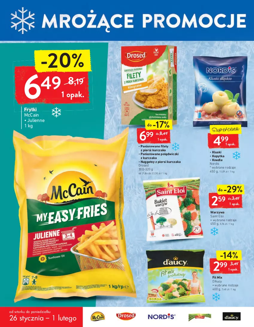 Gazetka promocyjna Intermarche - Maxi Okazje - ważna 26.01 do 01.02.2021 - strona 16 - produkty: Frytki, Knedle, Kopytka, Kurczak, McCain, Polędwiczki z kurczaka, Warzywa