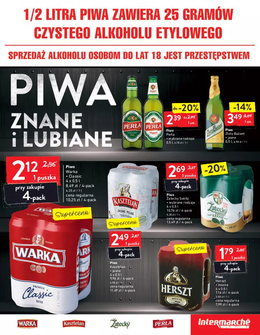 Gazetka promocyjna Intermarche - Maxi Okazje - ważna 26.01 do 01.02.2021 - strona 25 - produkty: Kasztelan, Perła, Piwo, Warka