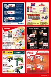 Gazetka promocyjna Auchan - Kultowe Marki Hipermarkety - Gazetka - ważna od 15.09 do 15.09.2021 - strona 35 - produkty: Duracell, Top, Sok, Por, Philips, Wiertarka, Stołek, Walizka, Szlifierka kątowa, Tarka, Latarka czołowa, Wiertarka udarowa, Piła płatnica, Baterie alkaliczne, Latarka, Płyn do spryskiwaczy, Szlifierka, Fa