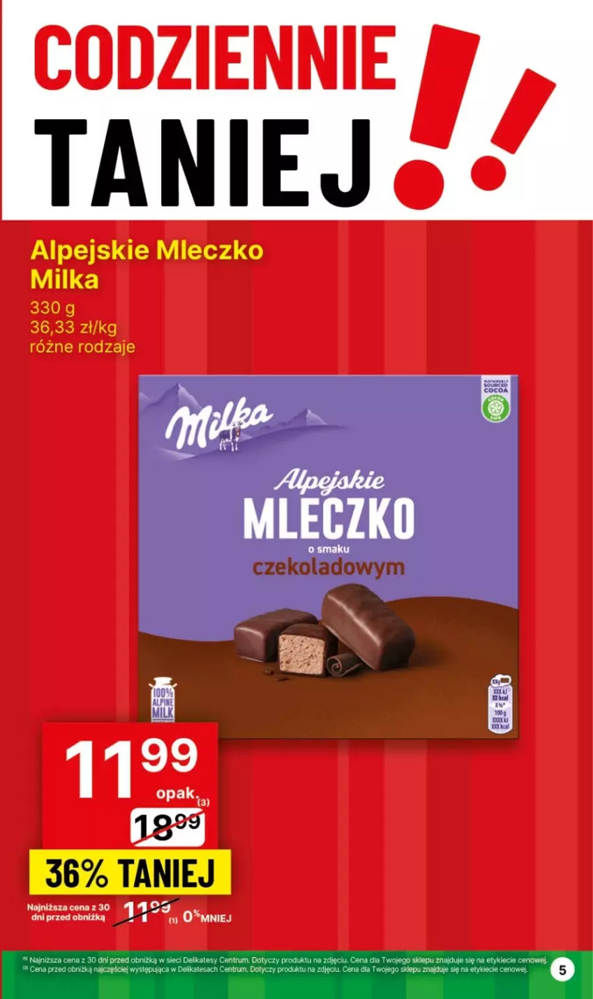 Gazetka promocyjna Delikatesy Centrum - NOWA GAZETKA Delikatesy Centrum od 15 lutego! 15-22.02.2024 - ważna 15.02 do 22.02.2024 - strona 5 - produkty: Milka, Mleczko, Rum