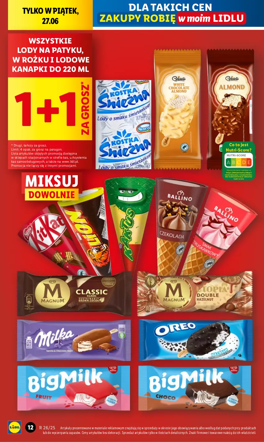 Gazetka promocyjna Lidl - GAZETKA - ważna 26.06 do 29.06.2025 - strona 12 - produkty: Lody, Wazon