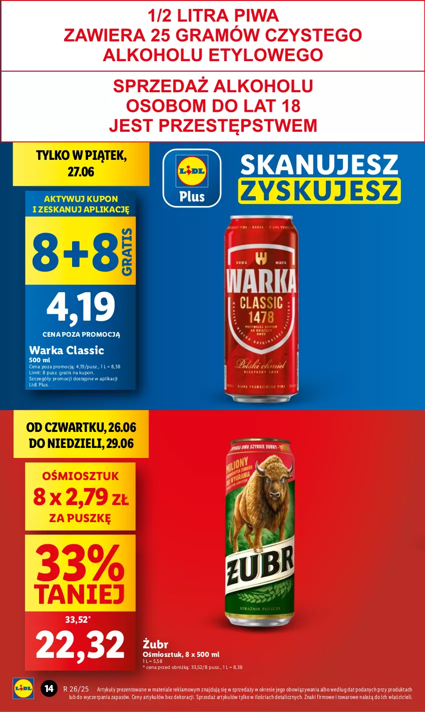 Gazetka promocyjna Lidl - GAZETKA - ważna 26.06 do 29.06.2025 - strona 14 - produkty: Gra, Warka