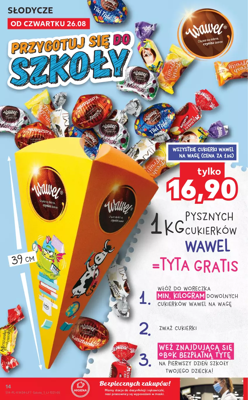 Gazetka promocyjna Kaufland - OFERTA TYGODNIA - ważna 26.08 do 01.09.2021 - strona 14 - produkty: Cukier, Cukierki, Gra, Piec, Wawel