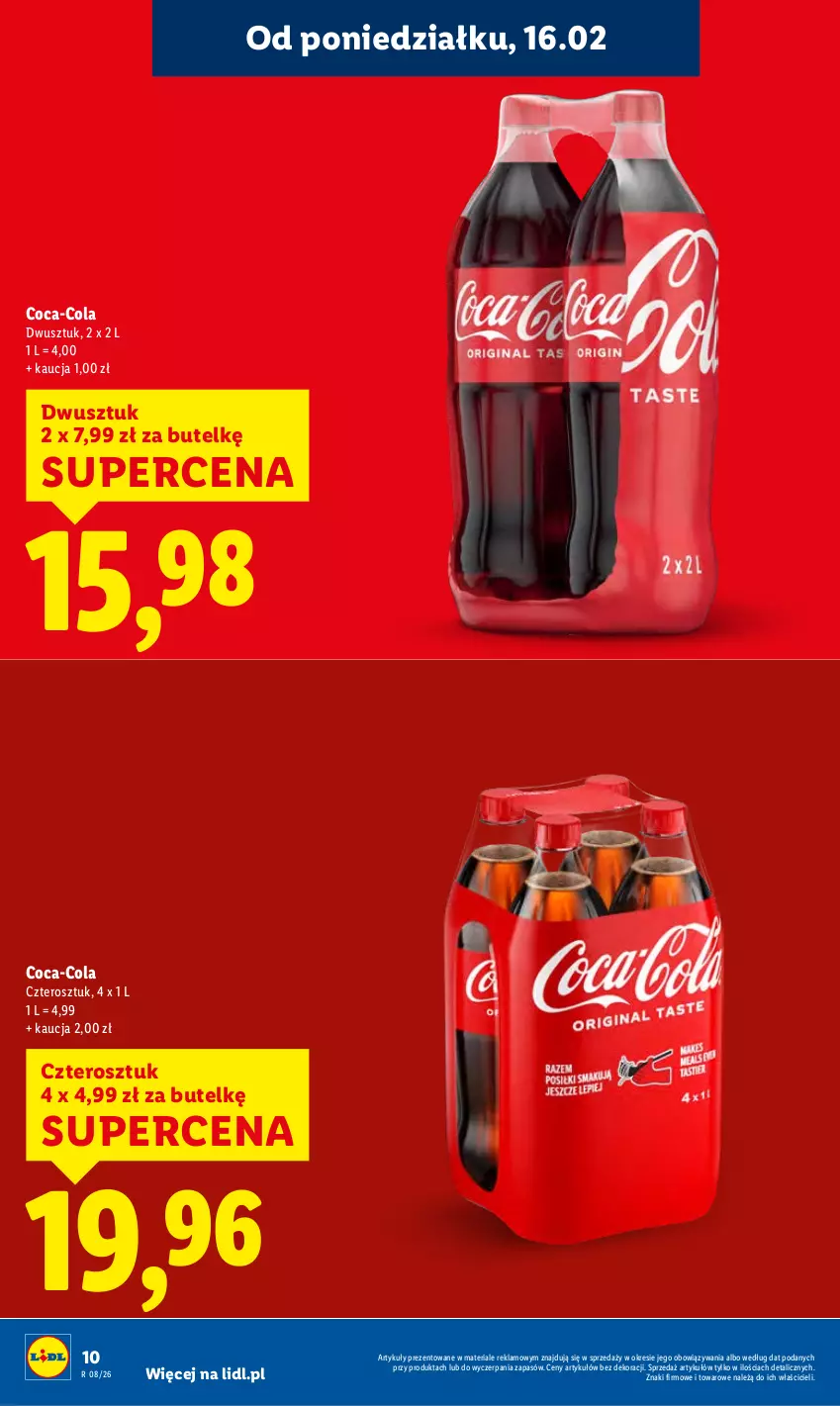 Gazetka promocyjna Lidl - GAZETKA - ważna 16.02 do 18.02.2026 - strona 10 - produkty: Coca-Cola