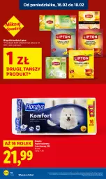 Gazetka promocyjna Lidl - GAZETKA - Gazetka - ważna od 18.02 do 18.02.2026 - strona 12 - produkty: Papier, Papier toaletowy, Lipton, Flora