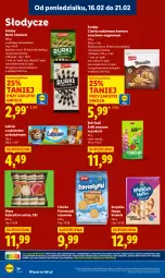 Gazetka promocyjna Lidl - GAZETKA - Gazetka - ważna od 18.02 do 18.02.2026 - strona 34 - produkty: Lubisie, Ciastka, Karp, Sezam, Galaretki, Rurki, Florentynki, Gala, Brownie