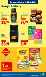 Gazetka promocyjna Lidl - GAZETKA - Gazetka - ważna od 18.02 do 18.02.2026 - strona 37 - produkty: Torebka, Nescafé, Kawa rozpuszczalna, Kawa ziarnista, Bell, Kawa, Lipton, Bella