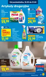 Gazetka promocyjna Lidl - GAZETKA - Gazetka - ważna od 18.02 do 18.02.2026 - strona 45 - produkty: Spray do czyszczenia, Papier, Persil, Papier toaletowy, Silan, Płyn do płukania, Flora