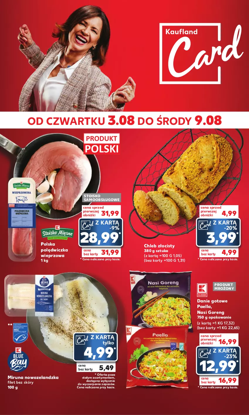 Gazetka promocyjna Kaufland - Mocny Start - ważna 07.08 do 09.08.2023 - strona 18 - produkty: Chleb, Danie gotowe, Miruna, Polędwiczka wieprzowa