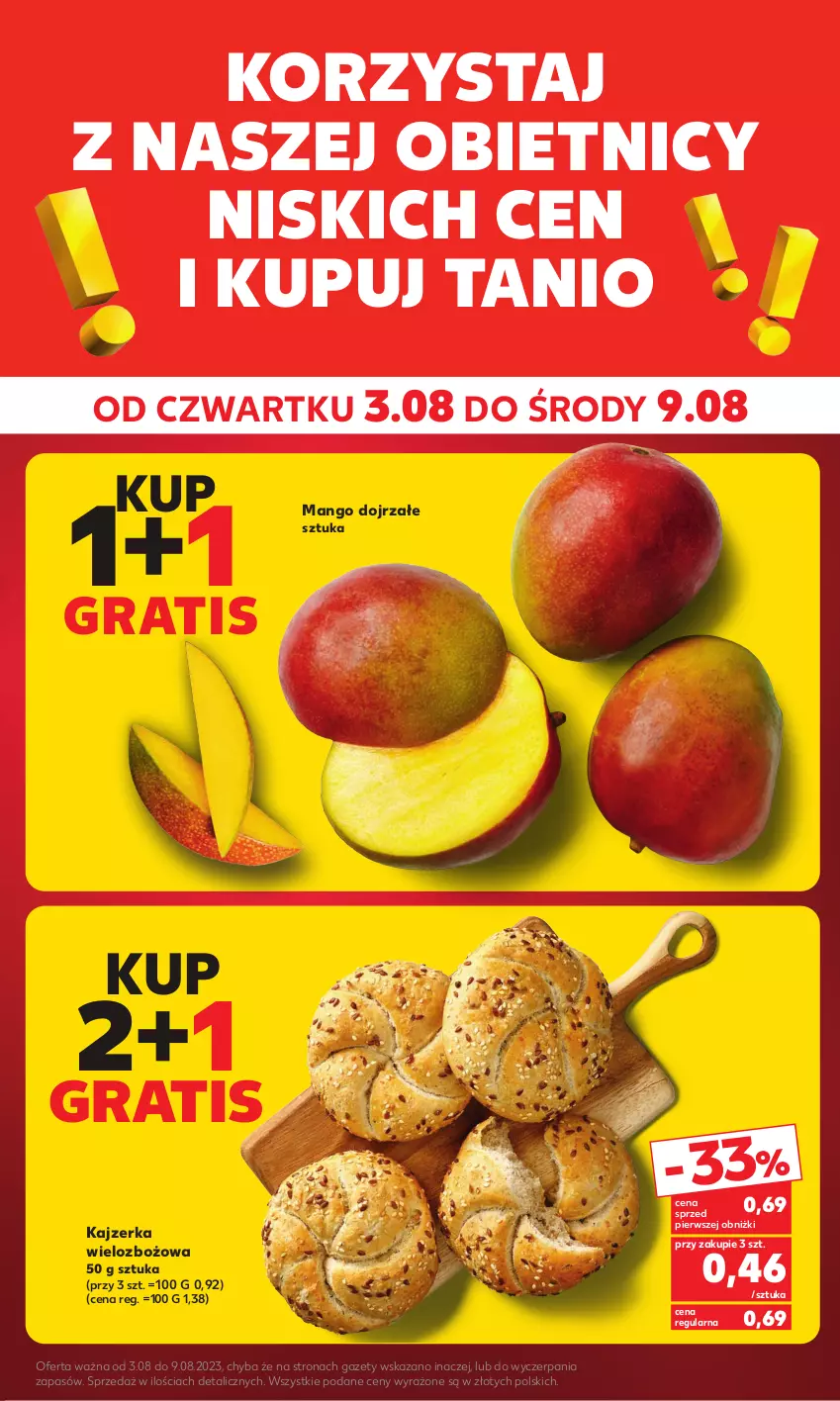 Gazetka promocyjna Kaufland - Mocny Start - ważna 07.08 do 09.08.2023 - strona 5 - produkty: Gra, Kajzerka, Mango