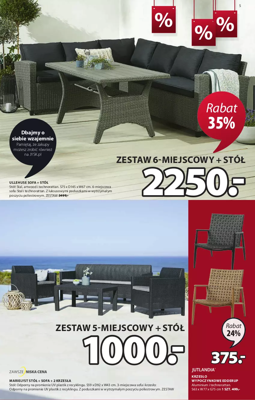 Gazetka promocyjna Jysk - Oferta tygodnia - ważna 21.07 do 03.08.2021 - strona 6 - produkty: Ariel, Artwood, Fa, Krzesło, Mięta, Poduszka, Por, Sofa, Stół