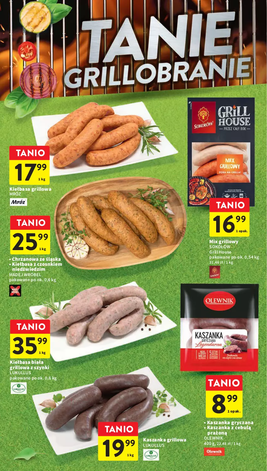 Gazetka promocyjna Intermarche - Gazetka Intermarche - ważna 27.04 do 02.05.2023 - strona 2 - produkty: Chrzan, Grill, Gry, Kasza, Kaszanka, Kiełbasa, Kiełbasa biała, Madej Wróbel, Olewnik, Sok, Sokołów