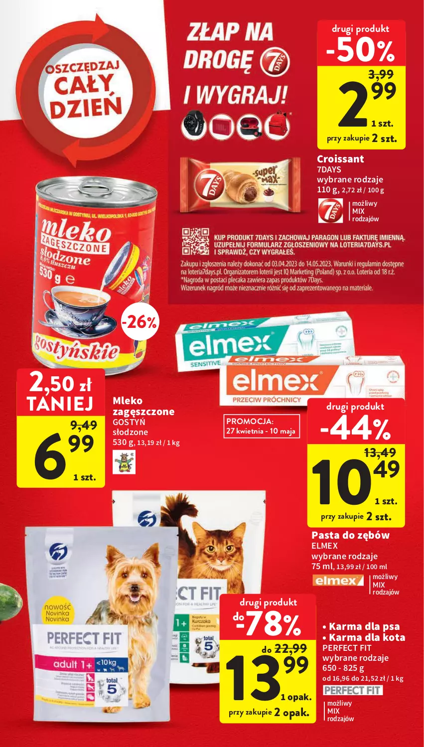 Gazetka promocyjna Intermarche - Gazetka Intermarche - ważna 27.04 do 02.05.2023 - strona 21 - produkty: Croissant, Elmex, Mleko, Mleko zagęszczone, Pasta do zębów