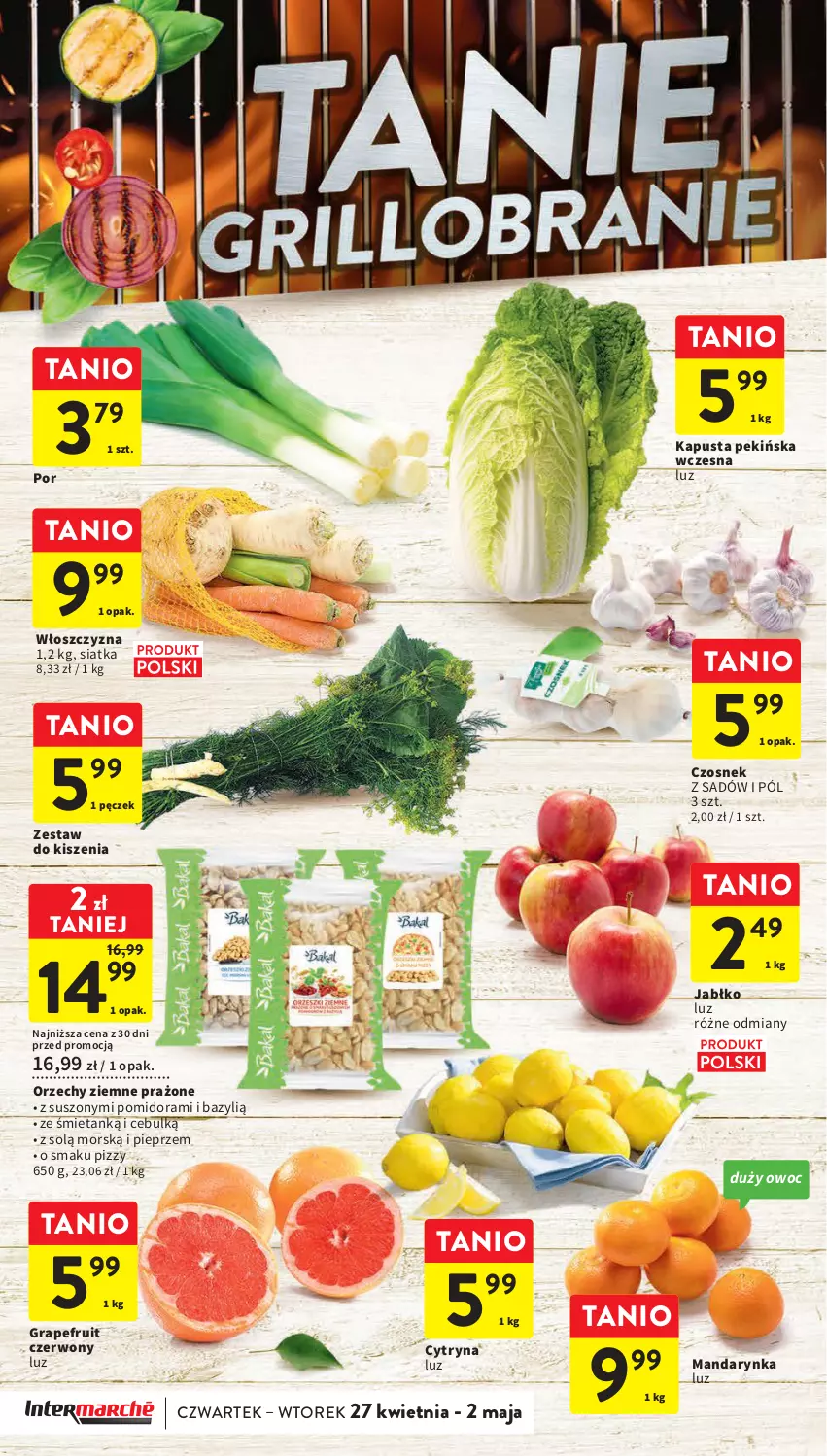 Gazetka promocyjna Intermarche - Gazetka Intermarche - ważna 27.04 do 02.05.2023 - strona 6 - produkty: Bazyl, Czosnek, Gra, Pieprz, Por, Siatka