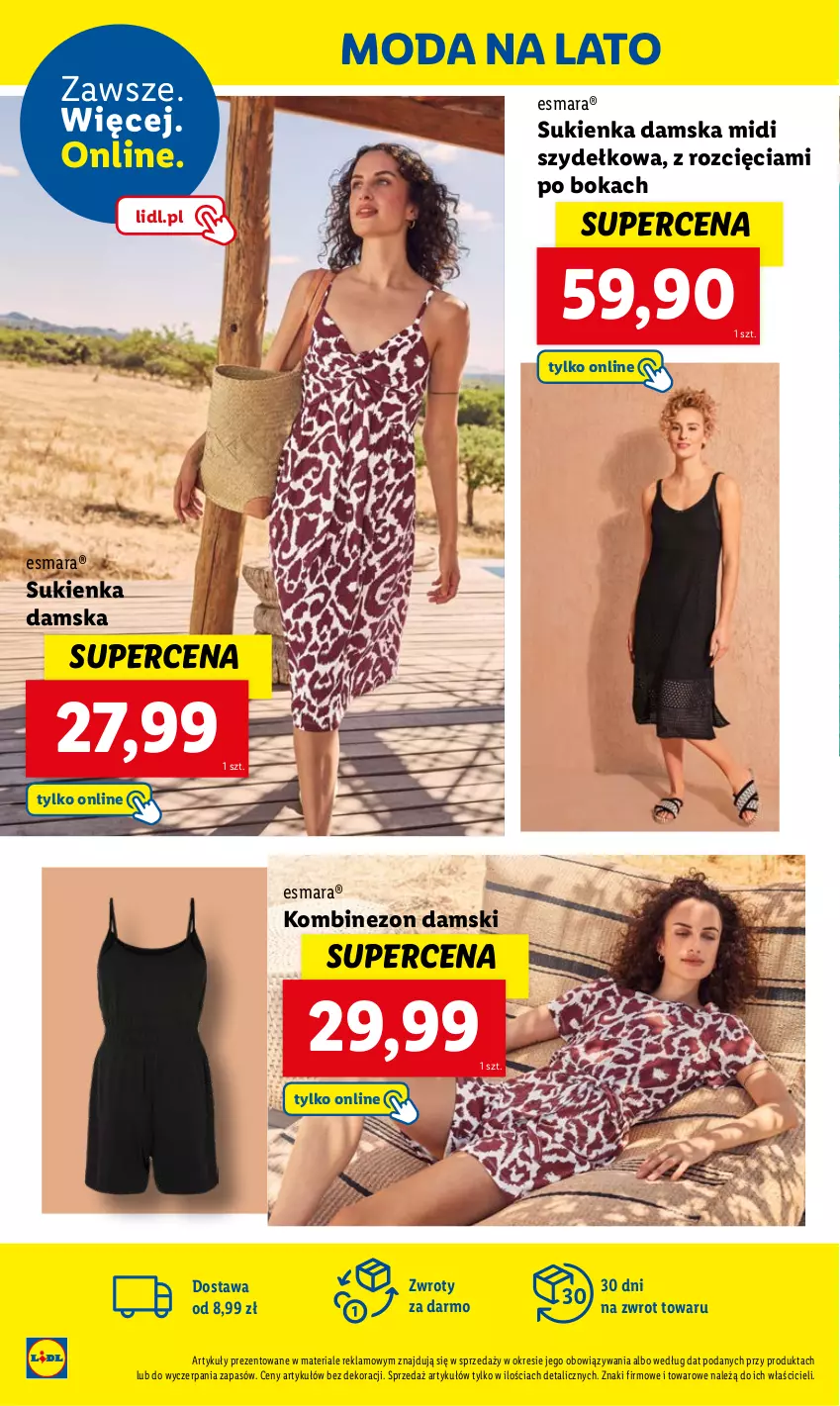 Gazetka promocyjna Lidl - GAZETKA - ważna 03.06 do 08.06.2024 - strona 28 - produkty: Kombinezon, Moda, Sukienka