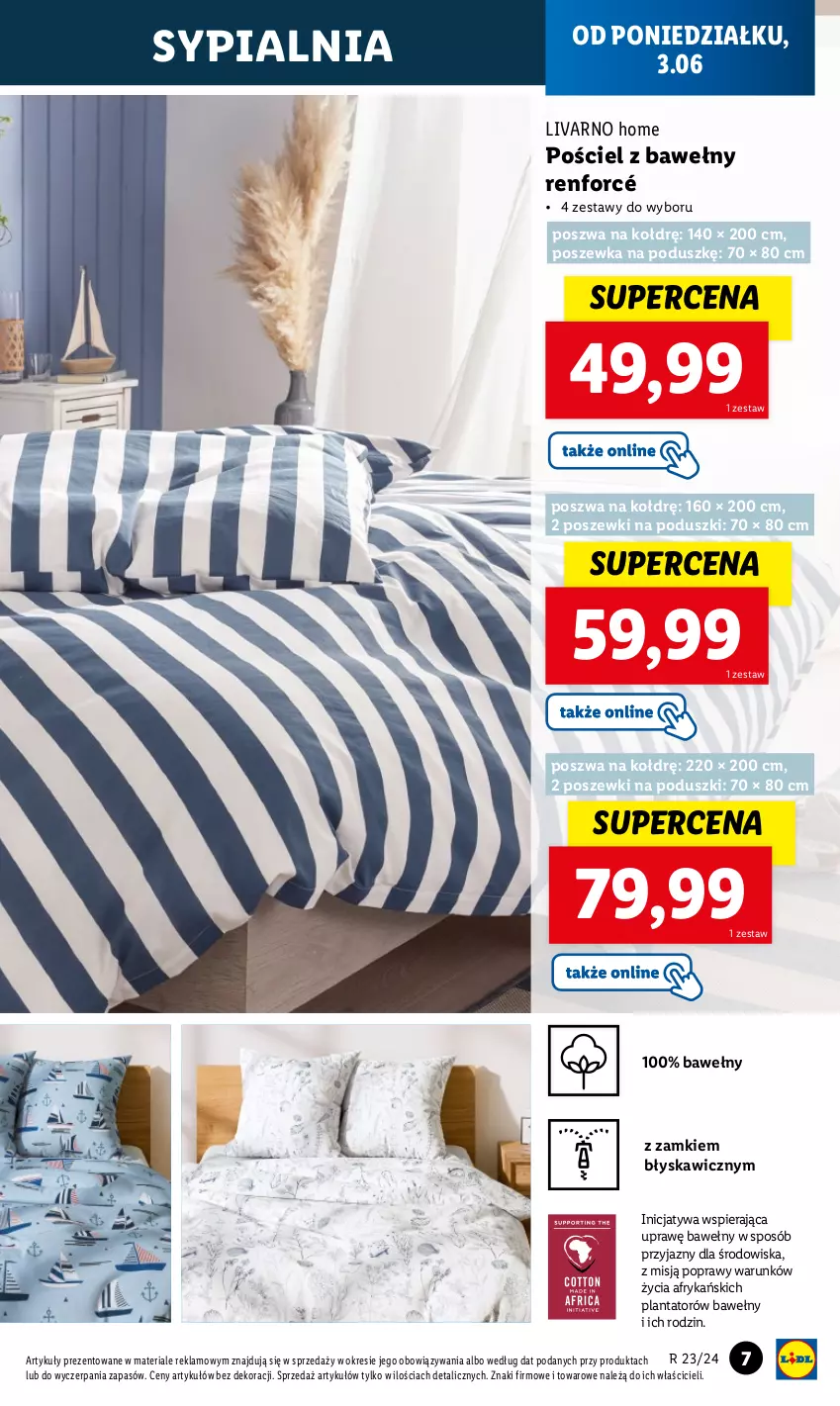 Gazetka promocyjna Lidl - GAZETKA - ważna 03.06 do 08.06.2024 - strona 7 - produkty: Ivar, Pościel, Poszewka, Sypialnia