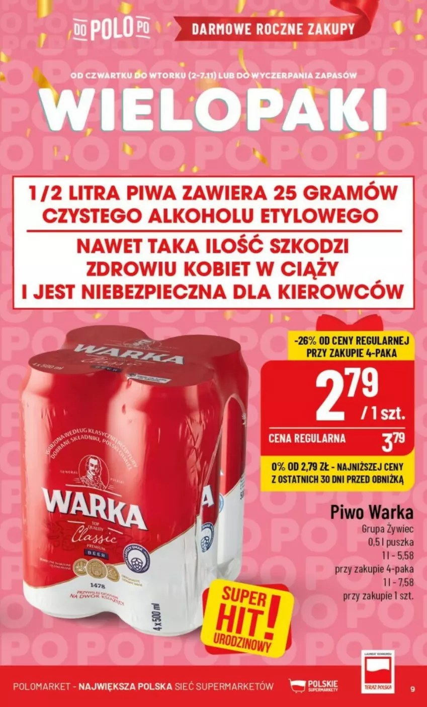 Gazetka promocyjna PoloMarket - ważna 02.11 do 07.11.2023 - strona 50 - produkty: Gra, Piec, Piwa, Piwo, Warka