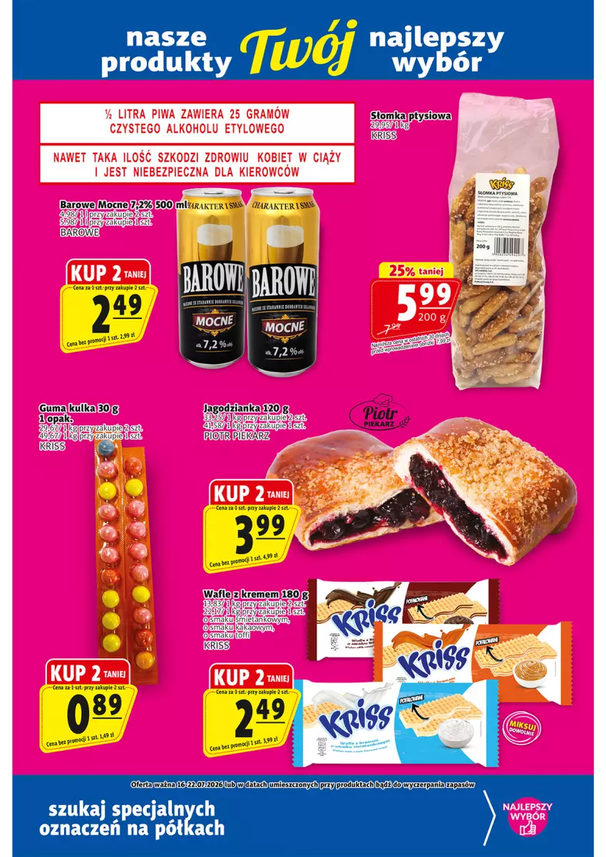 Gazetka promocyjna Prim Market - ważna 16.07 do 22.07.2026 - strona 18 - produkty: Jagodzianka, Kakao, Wafle