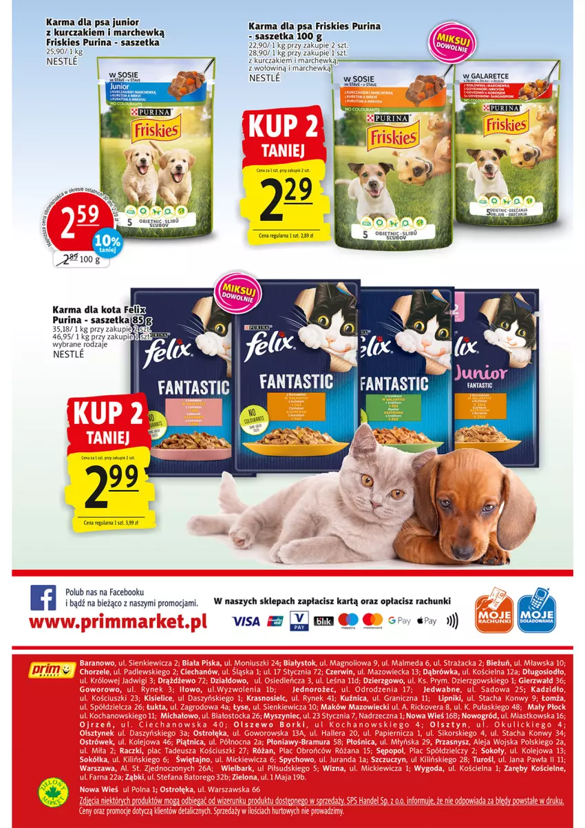 Gazetka promocyjna Prim Market - ważna 10.08 do 16.08.2023 - strona 16 - produkty: Fa, Fanta, Friskies, Gala, Kurczak, Pur, Purina, Sos