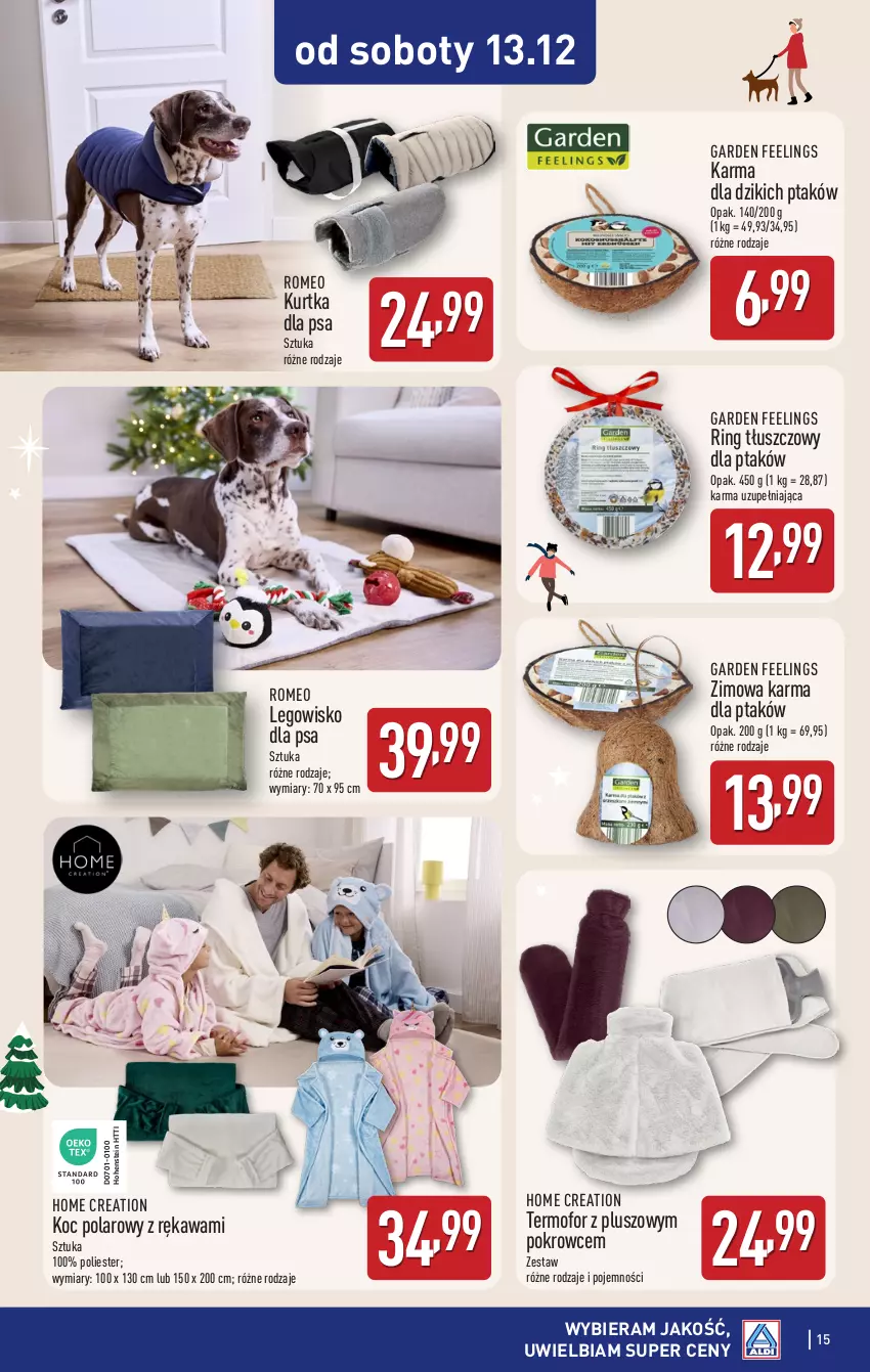 Gazetka promocyjna Aldi - Artykuły przemysłowe i tekstylia - ważna 10.12 do 13.12.2025 - strona 15 - produkty: Kawa, Koc, Kurtka, LEGO, Legowisko