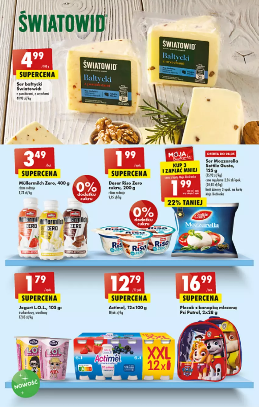 Gazetka promocyjna Biedronka - ważna 26.05 do 01.06.2022 - strona 29 - produkty: Deser, HP, Jogurt, L.O.L., Mozzarella, Plecak, Psi Patrol, Ser