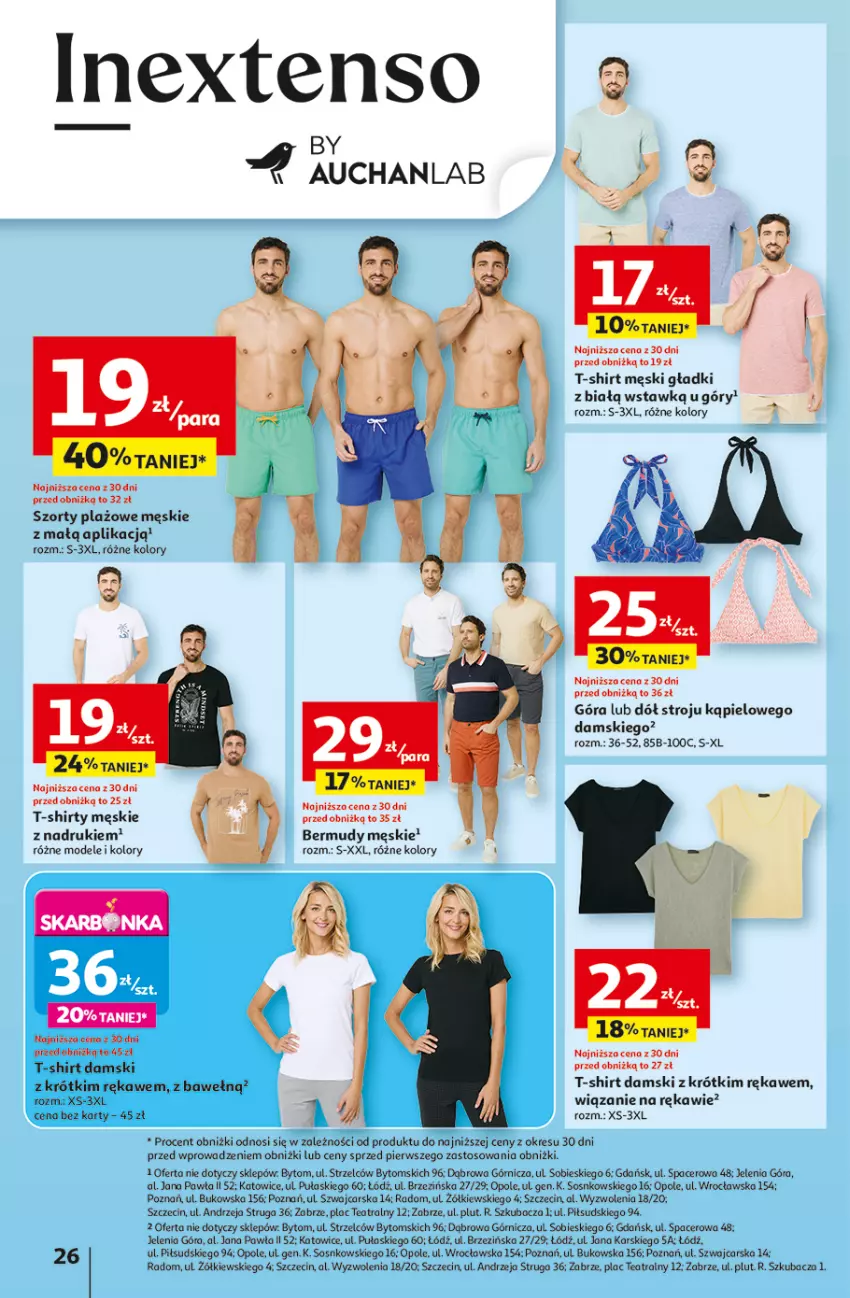 Gazetka promocyjna Auchan - Gazetka LATO PEŁNE PRZYJEMNOŚCI Hipermarket Auchan - ważna 10.07 do 16.07.2025 - strona 26 - produkty: Acer, Bermudy, Cars, Sos, Szorty, T-shirt