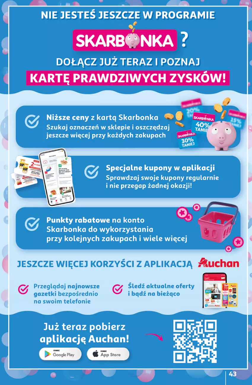 Gazetka promocyjna Auchan - Gazetka LATO PEŁNE PRZYJEMNOŚCI Hipermarket Auchan - ważna 10.07 do 16.07.2025 - strona 43