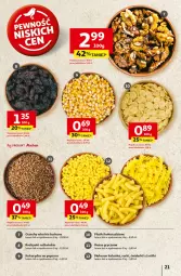 Gazetka promocyjna Auchan - Gazetka LATO PEŁNE PRZYJEMNOŚCI Hipermarket Auchan - Gazetka - ważna od 16.07 do 16.07.2025 - strona 21 - produkty: Orzechy włoskie, Makaron, Gry, Popcorn, Rurki, Rodzynki, Kasza, Kasza gryczana, Kukurydza