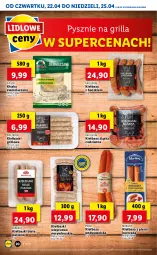 Gazetka promocyjna Lidl - GAZETKA - Gazetka - ważna od 25.04 do 25.04.2021 - strona 20 - produkty: Kurczak, Kiełbasa podwawelska, Kiełbasa z piersi kurczaka, Wawel, Kiełbaski białe, PIKOK, Morliny, Kabanos, Grill, Kiełbasa, Kiełbasa śląska