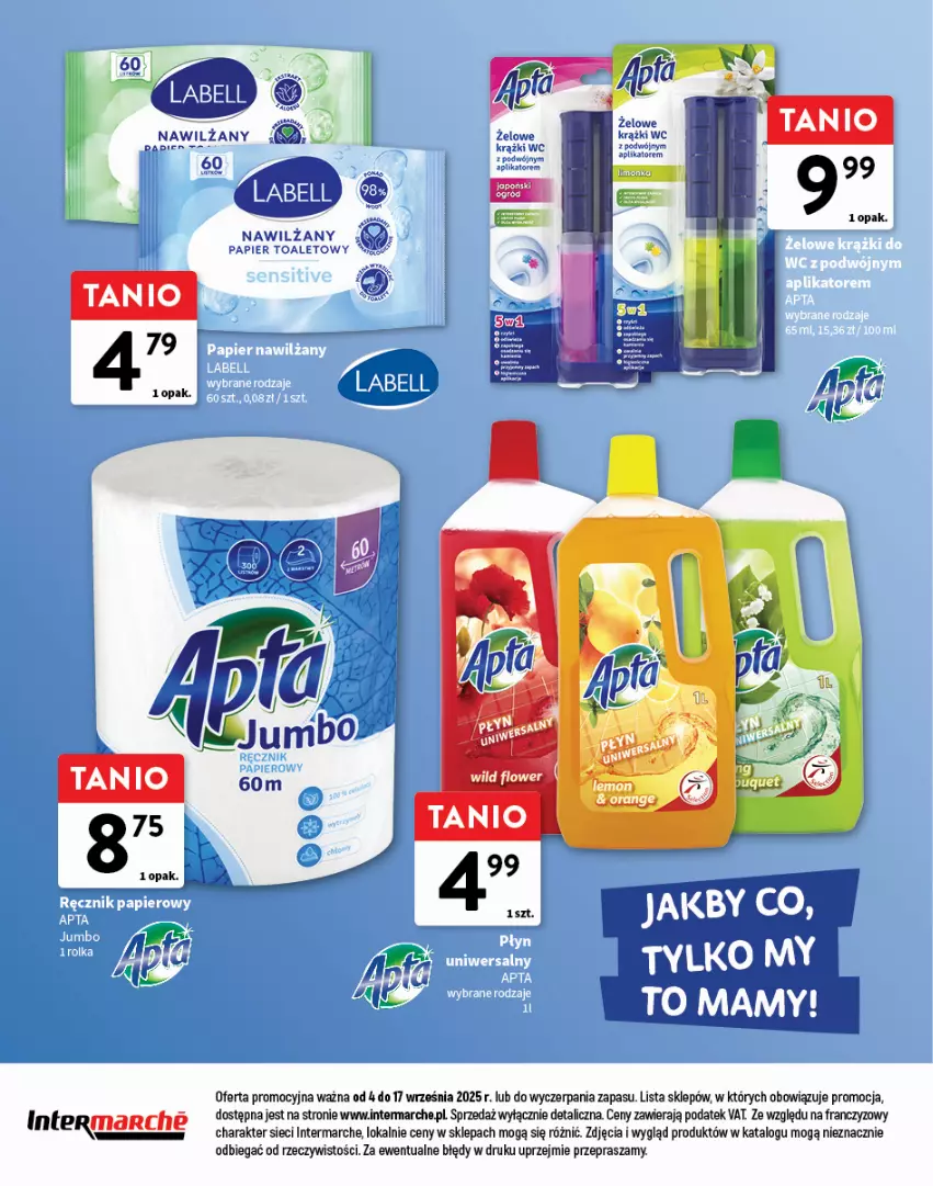 Gazetka promocyjna Intermarche - Gazetka Intermarche - ważna 04.09 do 17.09.2025 - strona 24 - produkty: Nawilżany papier, Papier, Papier toaletowy