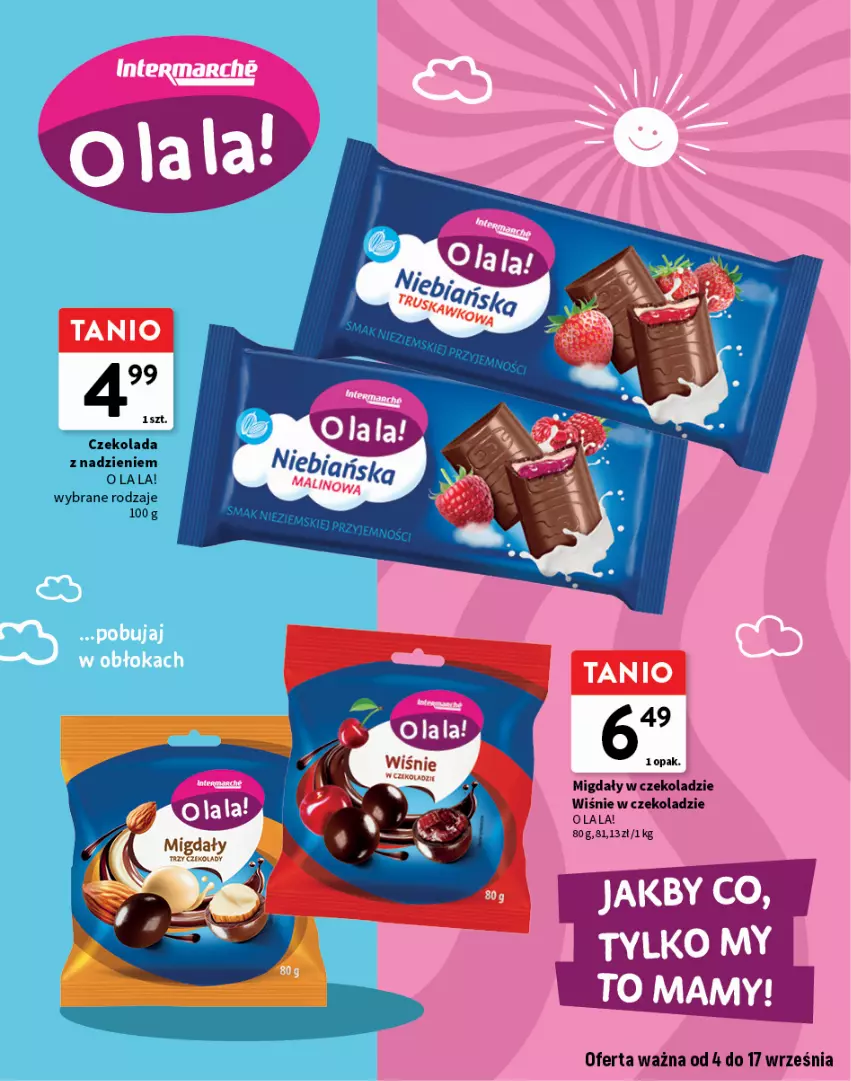 Gazetka promocyjna Intermarche - Gazetka Intermarche - ważna 04.09 do 17.09.2025 - strona 5 - produkty: Czekolada, Migdały, Migdały w czekoladzie