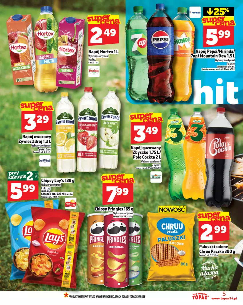 Gazetka promocyjna Topaz - Gazetka - ważna 26.06 do 02.07.2025 - strona 5 - produkty: Gin, Pepsi, Top