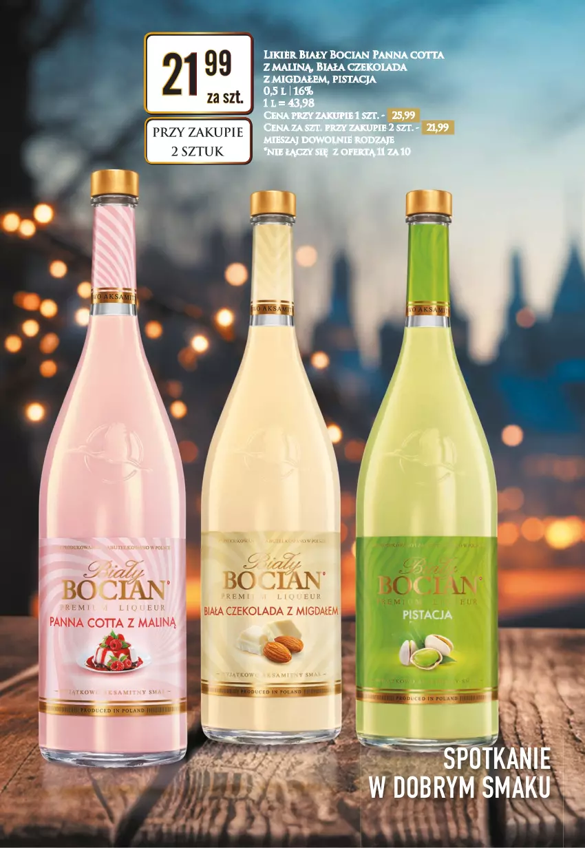 Gazetka promocyjna Dino - Katalog alkoholowy 22-28.01 - ważna 22.01 do 28.01.2024 - strona 12 - produkty: Biały Bocian, Czekolada, Likier, Panna cotta